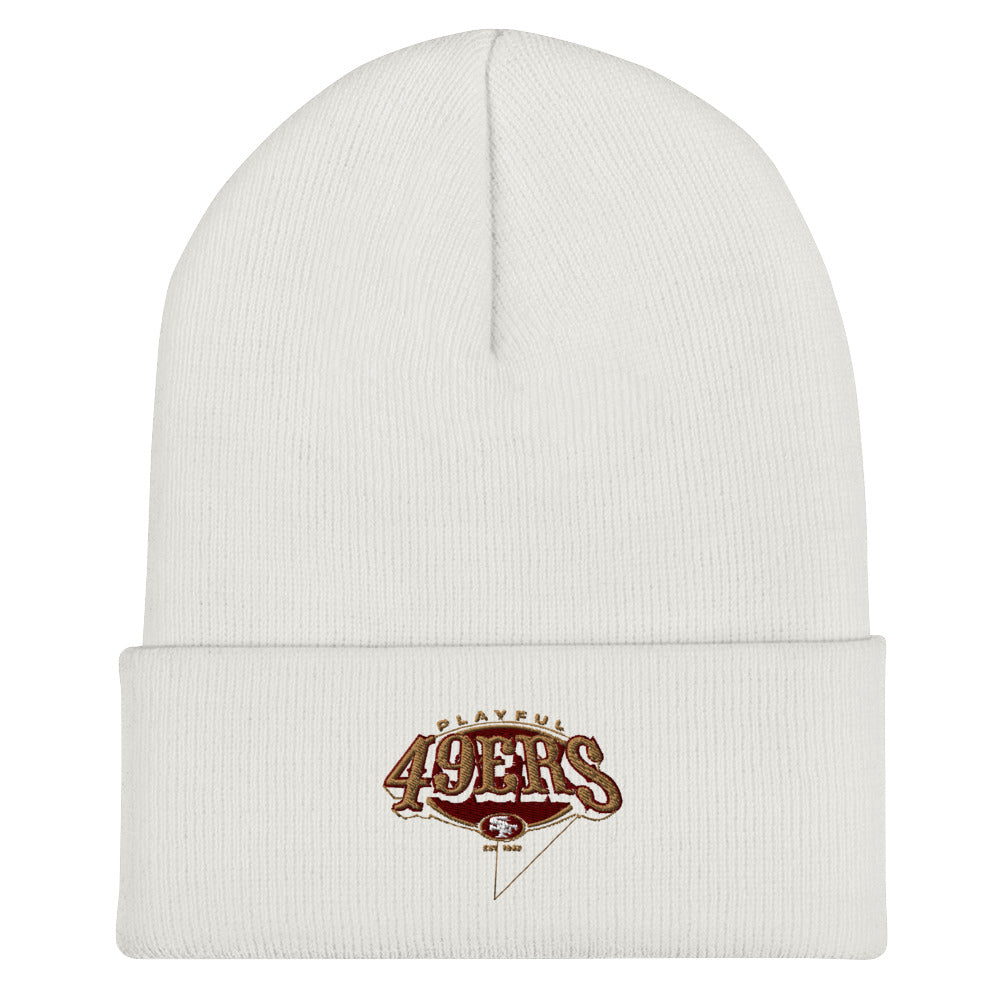 Playful 49ers Cuffed Beanie