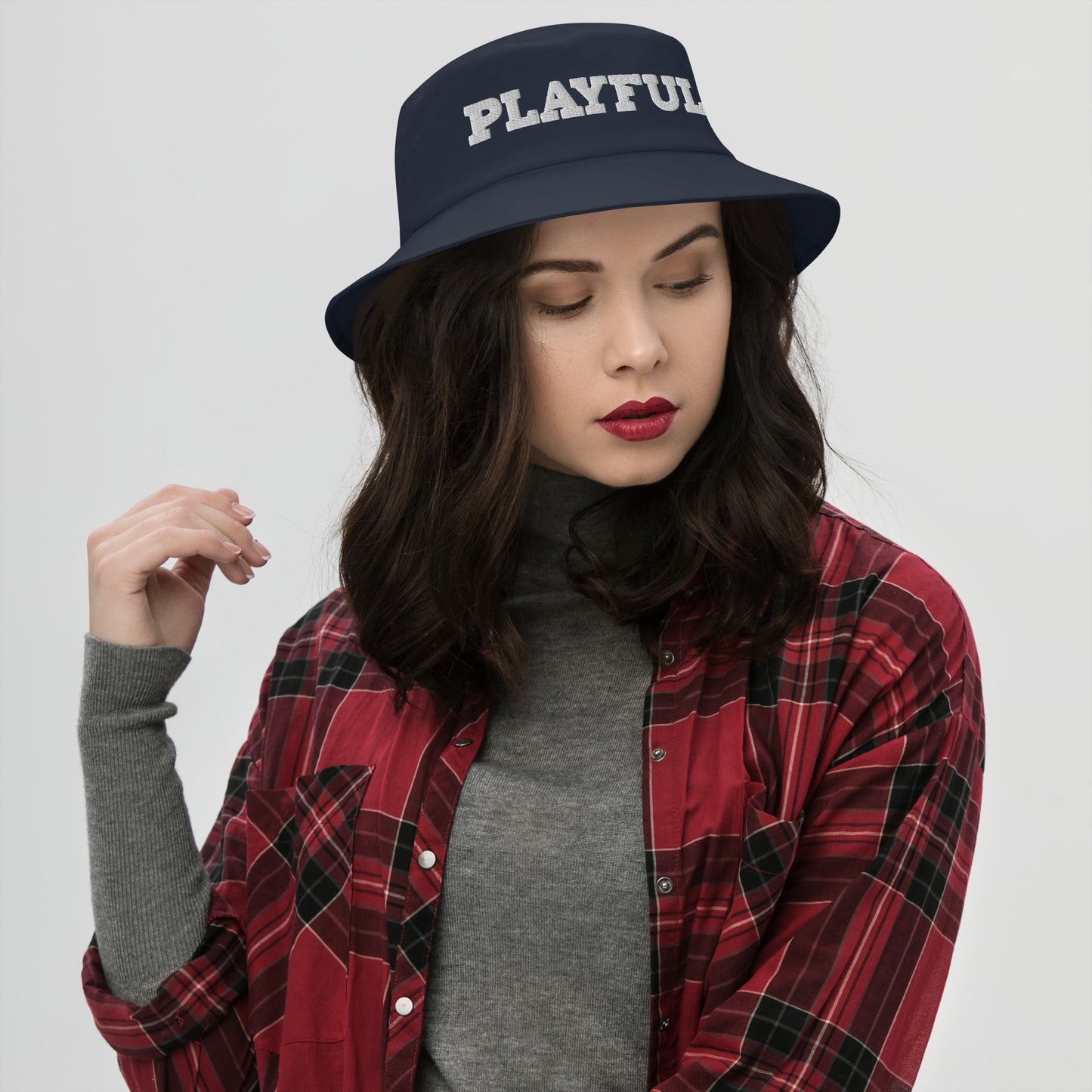 Playful Embroidered Bucket Hat