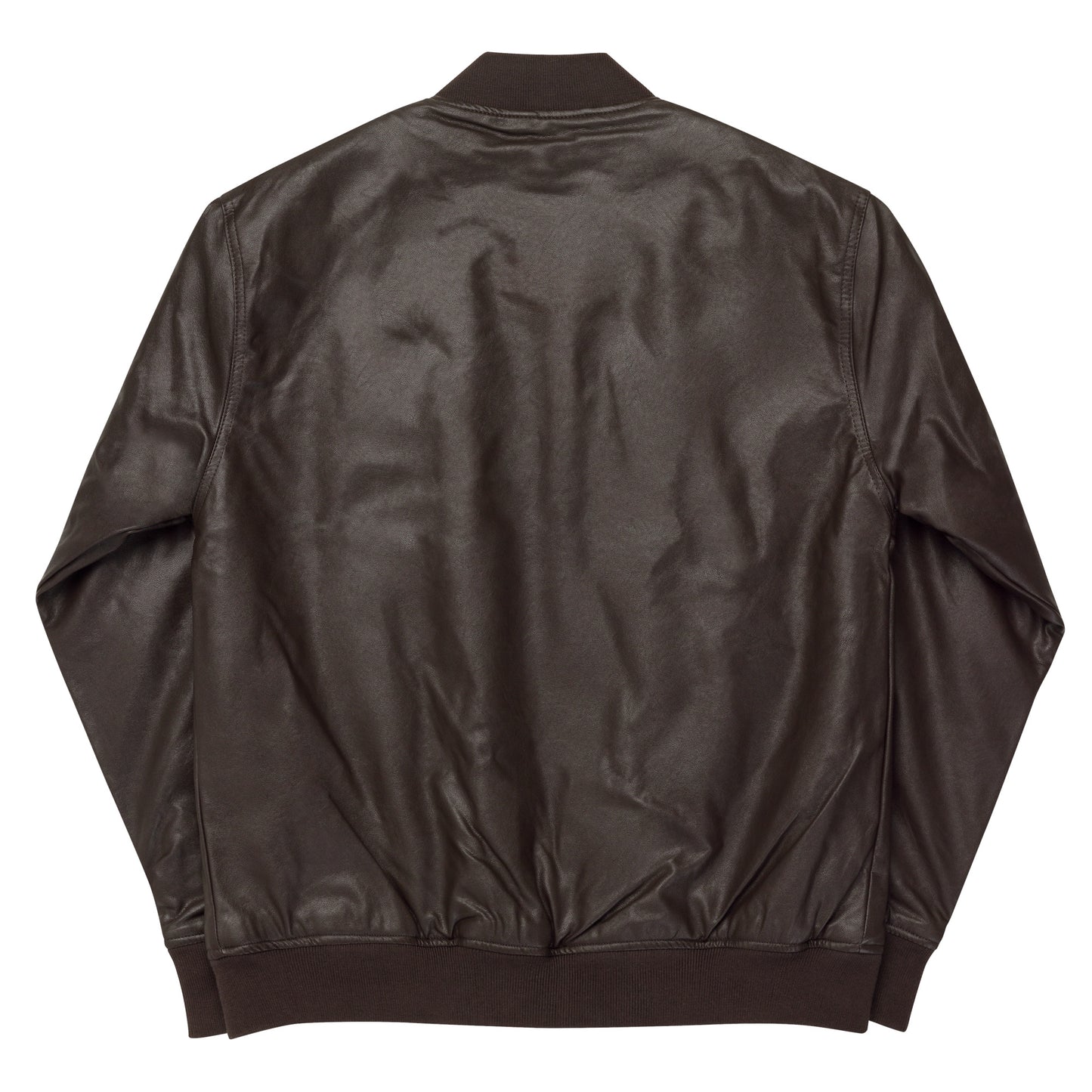 Playful Leather Bomber Jacket