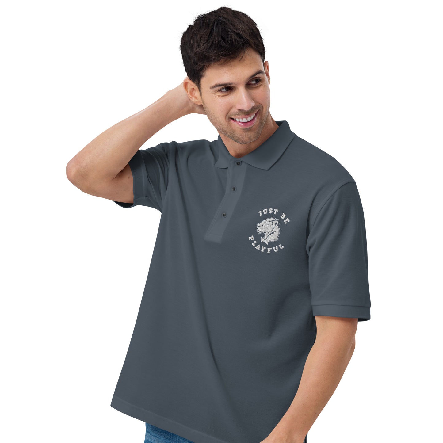 Just Be Playful Men's Premium Polo