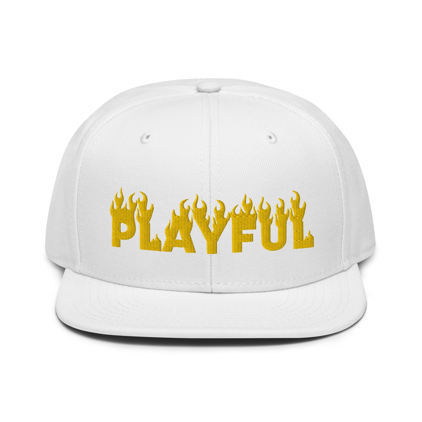 Playful Fire (Yellow) Snapback Hat