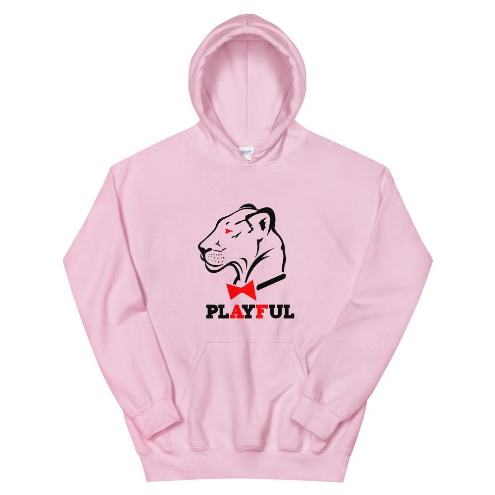 Playful AF Black/Red (Unisex) Hoodie