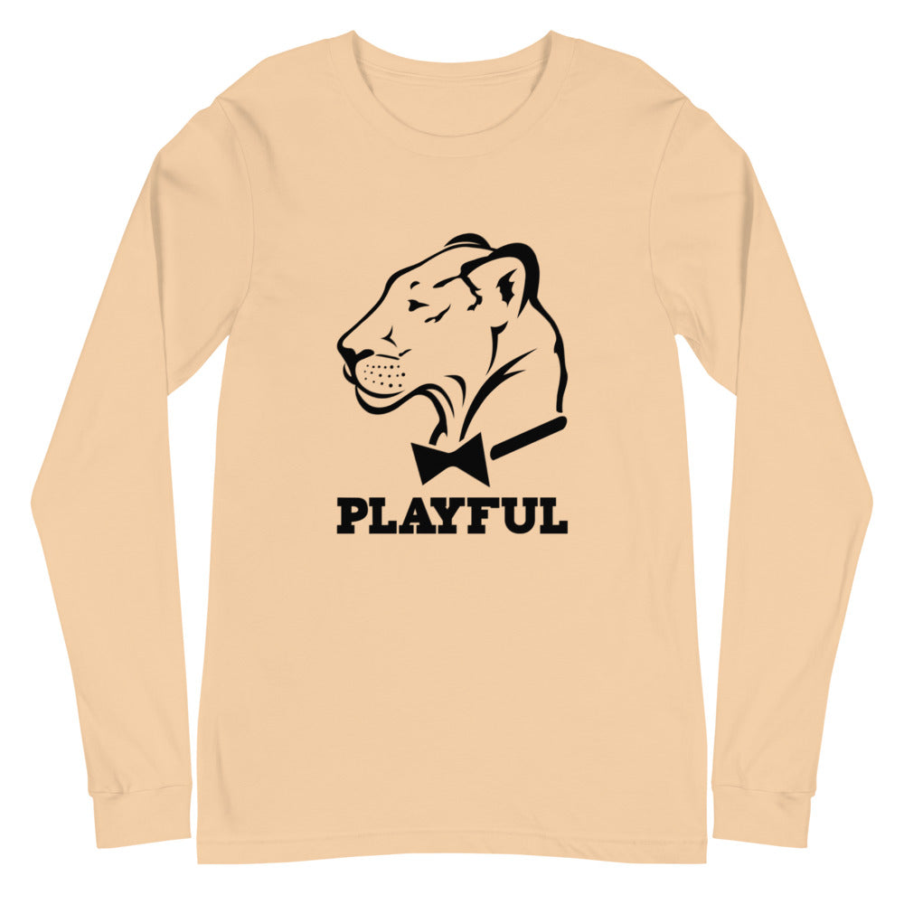 Playful Classic Black Logo (Unisex) Long Sleeve Tee