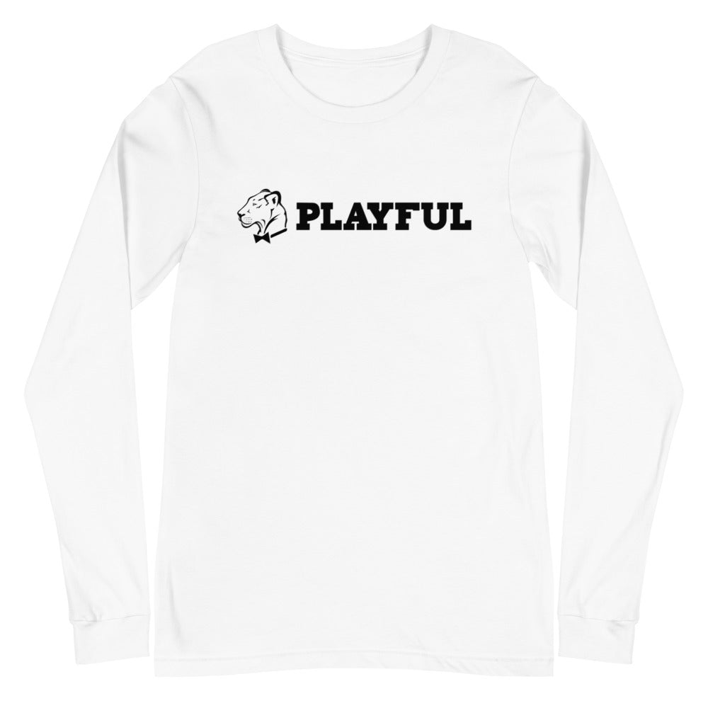 Playful Aligned Logo (Unisex) Long Sleeve Tee