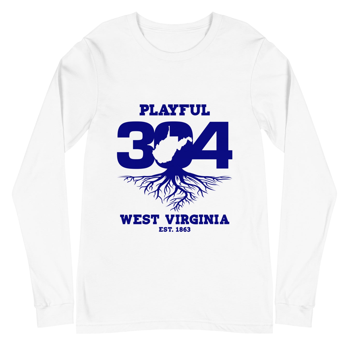 Playful WV - Blue (Unisex) Long Sleeve Tee
