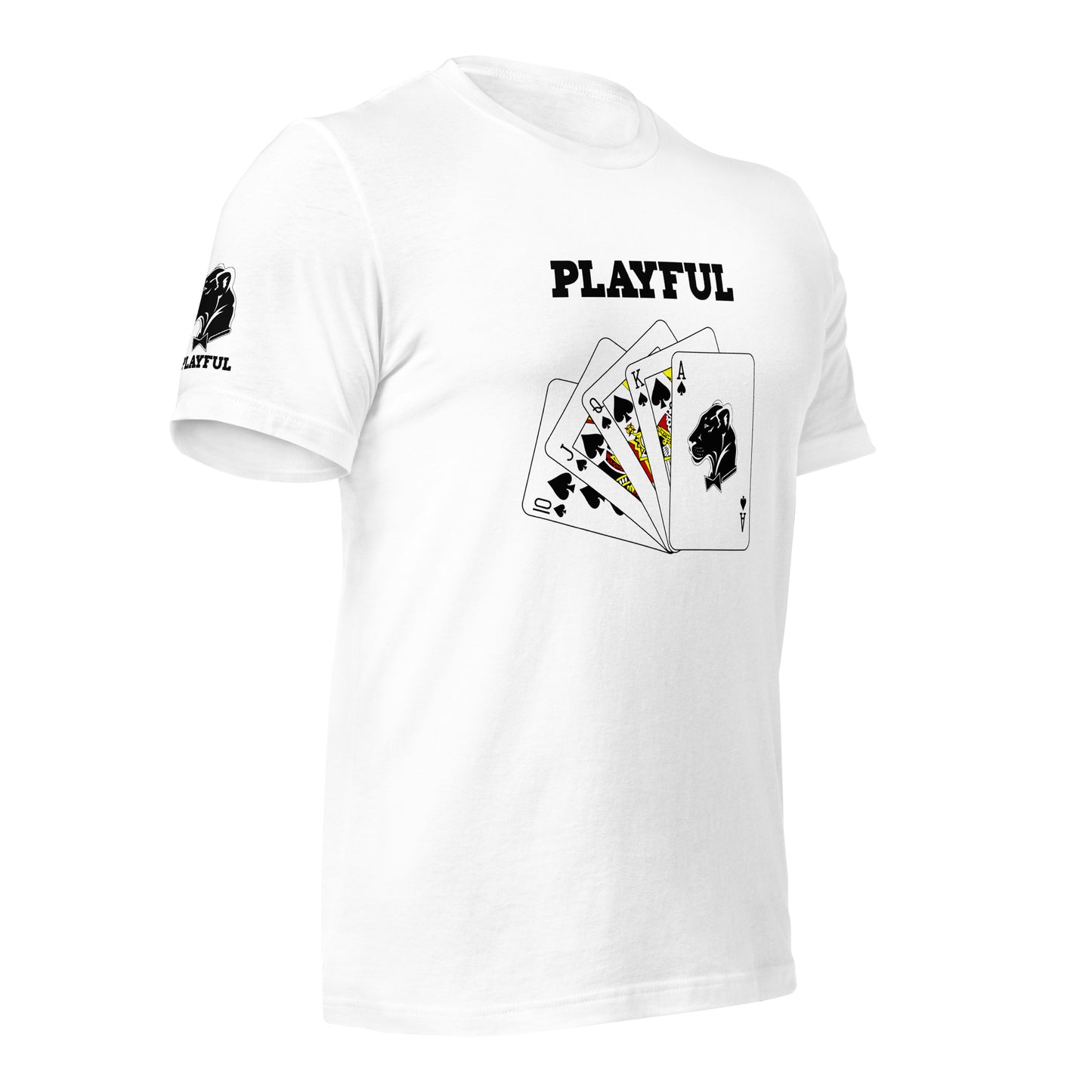Playful Spades - Black (Unisex) T-Shirt