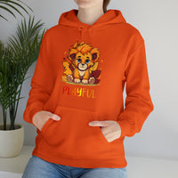Playful Lion Cub Fall (Unisex) Heavy Blend™ Hooded Sweatshirt