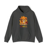 Playful Lion Cub Fall (Unisex) Heavy Blend™ Hooded Sweatshirt