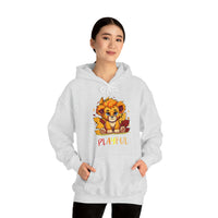 Playful Lion Cub Fall (Unisex) Heavy Blend™ Hooded Sweatshirt