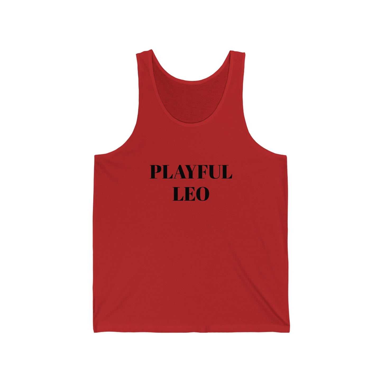 Playful Leo (Unisex) Jersey Tank