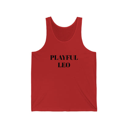 Playful Leo (Unisex) Jersey Tank