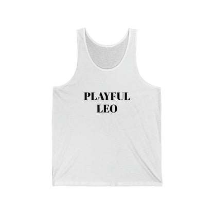 Playful Leo (Unisex) Jersey Tank