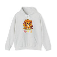 Playful Lion Cub Fall (Unisex) Heavy Blend™ Hooded Sweatshirt