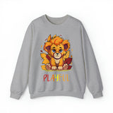 Playful Lion Cub Fall (Unisex) Heavy Blend™ Crewneck Sweatshirt