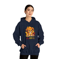 Playful Lion Cub Fall (Unisex) Heavy Blend™ Hooded Sweatshirt