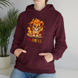 Playful Lion Cub Fall (Unisex) Heavy Blend™ Hooded Sweatshirt