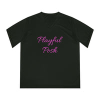 Playful Posh Ladies Performance V-Neck T-Shirt