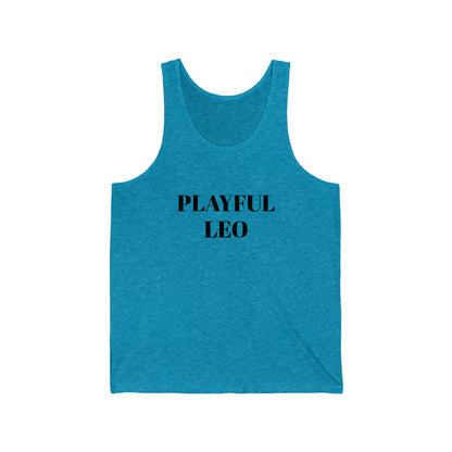 Playful Leo (Unisex) Jersey Tank