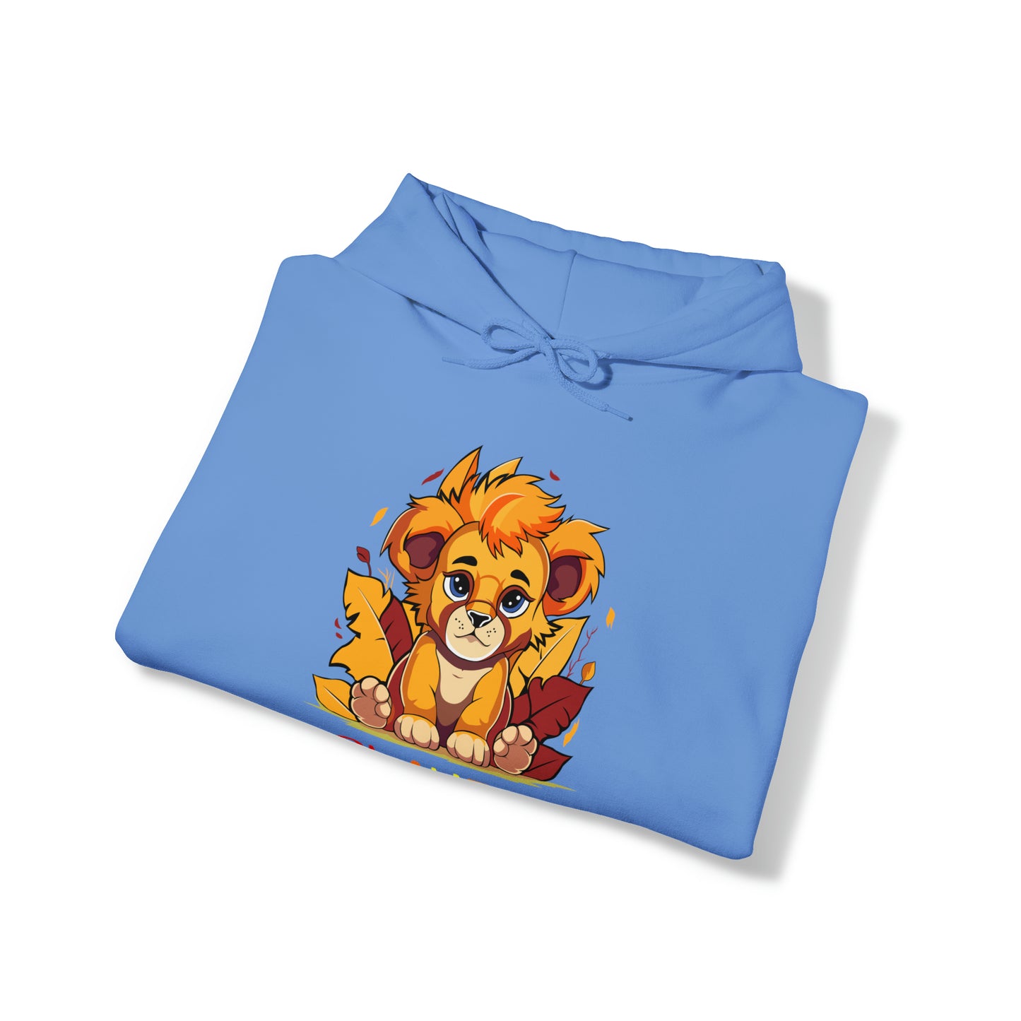Playful Lion Cub Fall (Unisex) Heavy Blend™ Hooded Sweatshirt
