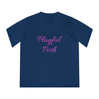 Playful Posh Ladies Performance V-Neck T-Shirt