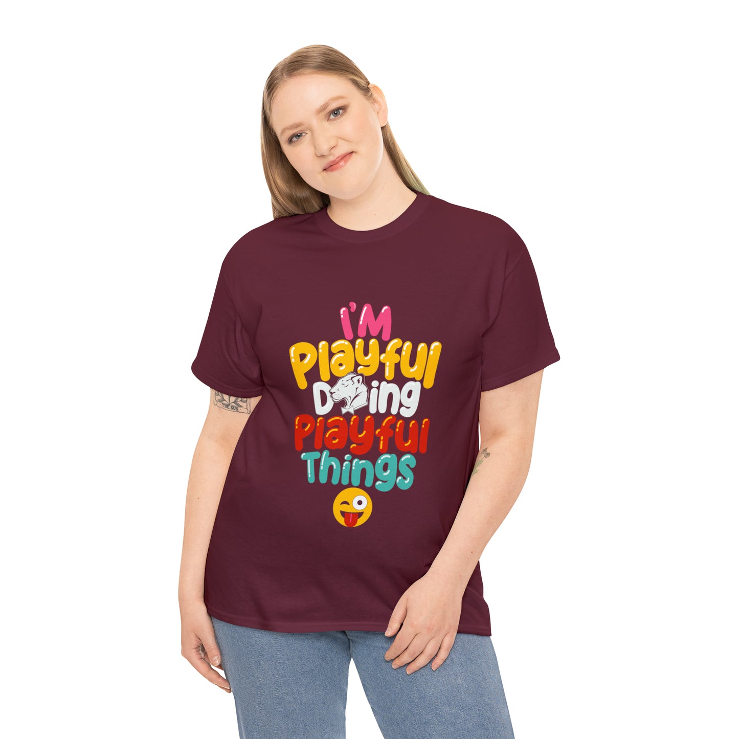 I'm Playful Doing Playful Things (Unisex) Heavy Cotton Tee