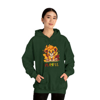 Playful Lion Cub Fall (Unisex) Heavy Blend™ Hooded Sweatshirt