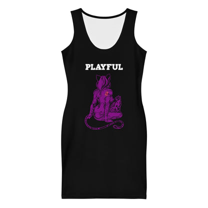 Playful & Frisky Fitted Dress