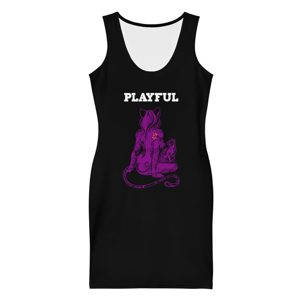 Playful & Frisky Fitted Dress