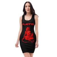 Playful & Frisky Sublimation Fitted Dress