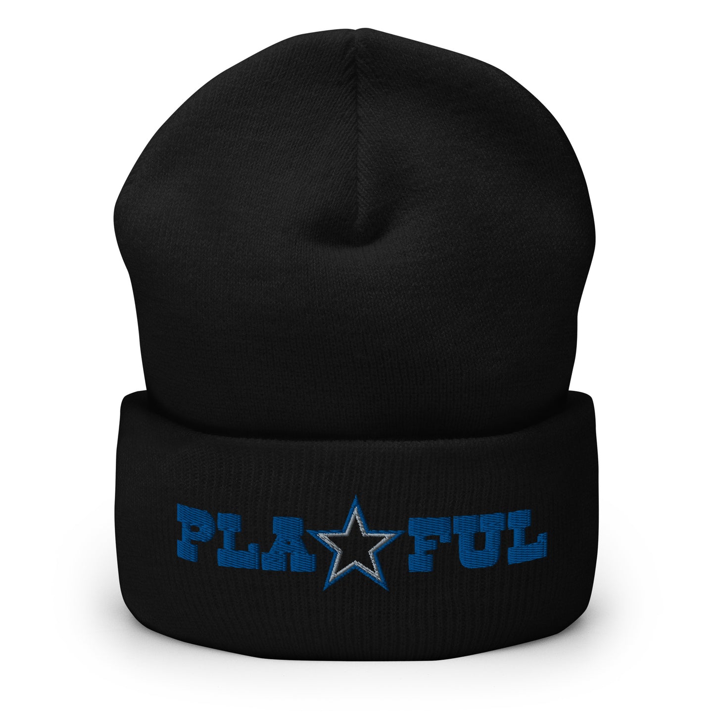 Playful Cowboys (Blue) Cuffed Beanie
