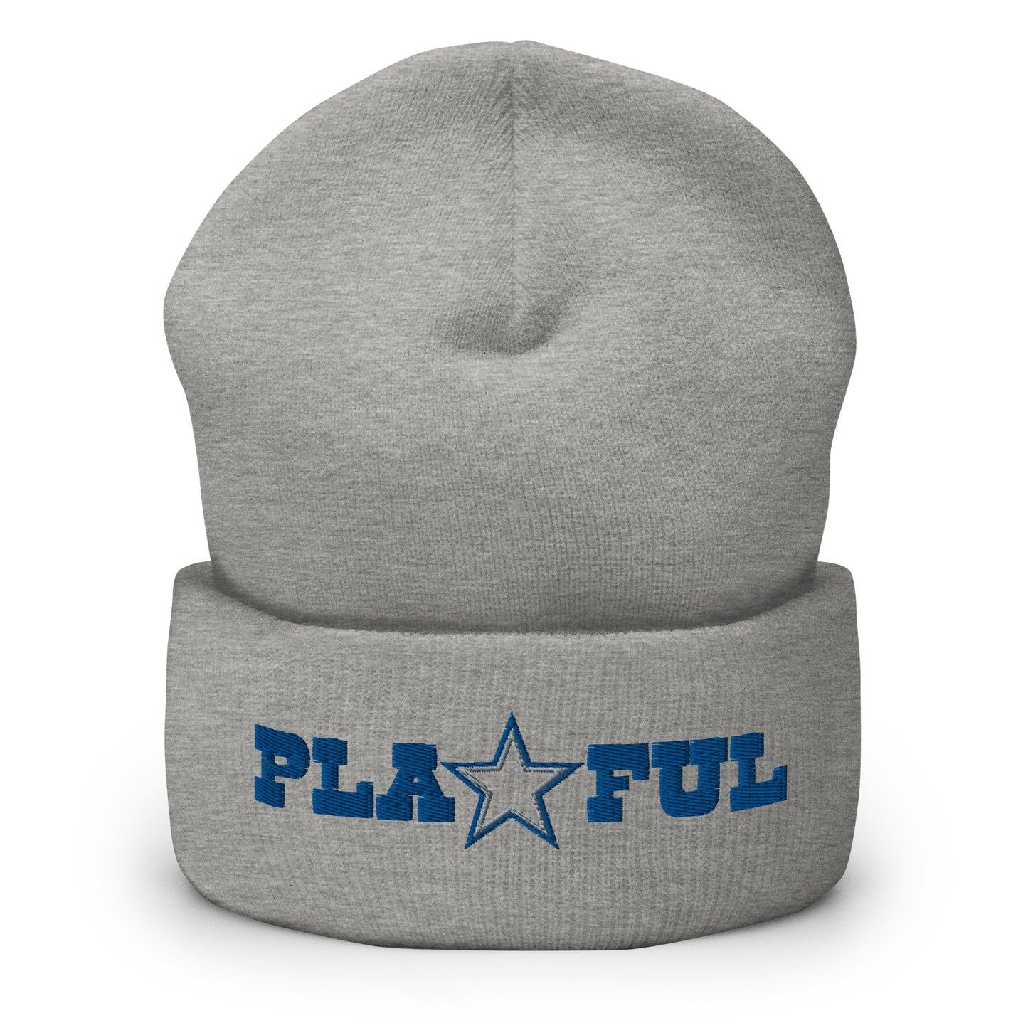 Playful Cowboys (Blue) Cuffed Beanie