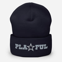 Playful Cowboys Cuffed Beanie