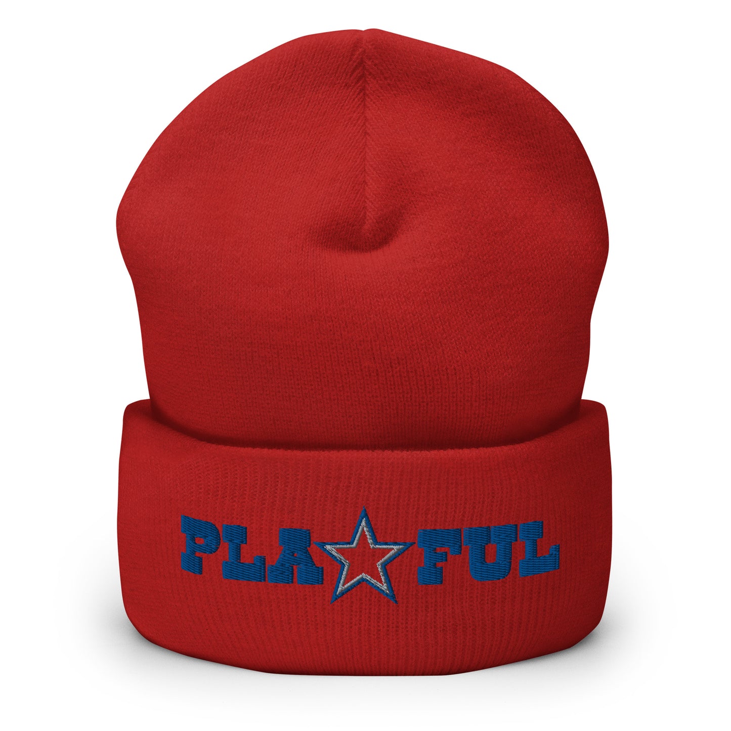 Playful Cowboys (Blue) Cuffed Beanie