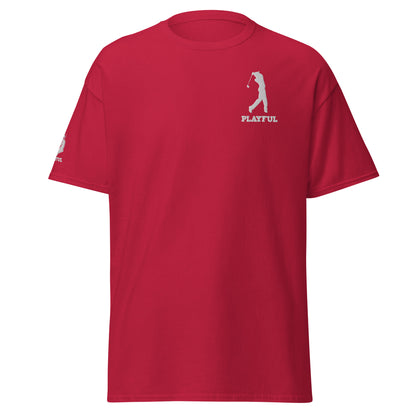 Playful Golfer Embroidered Men's Classic Tee