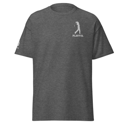 Playful Golfer Embroidered Men's Classic Tee