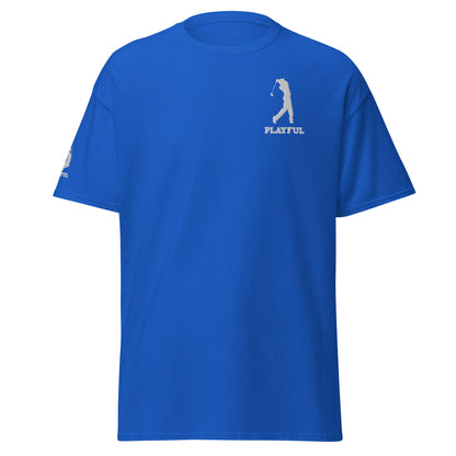 Playful Golfer Embroidered Men's Classic Tee