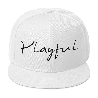 Playful Signature Snapback Hat