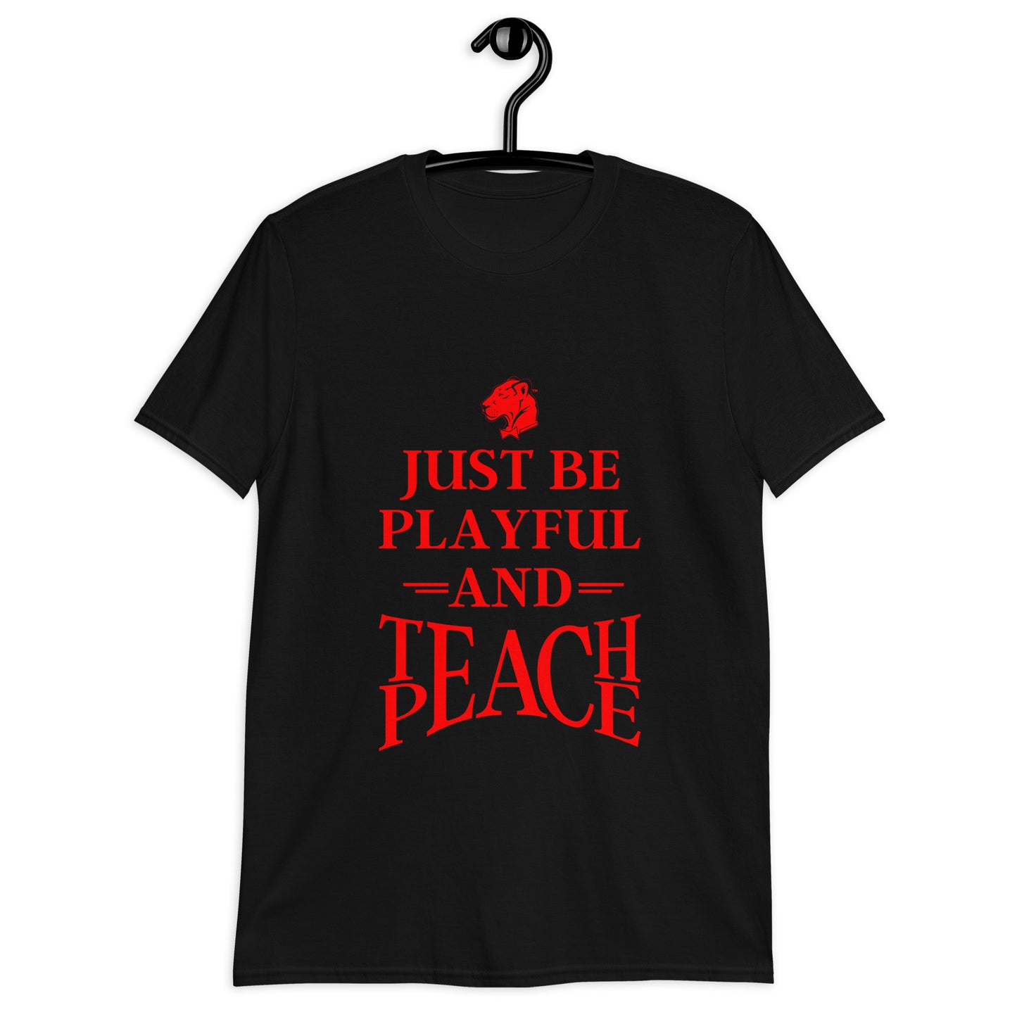 Playful Teach Peace - Red (Unisex) T-Shirt