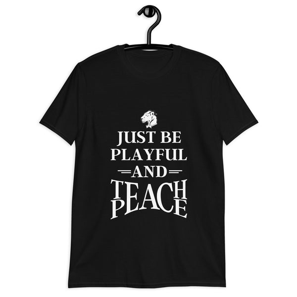 Playful Teach Peace - White (Unisex) T-Shirt