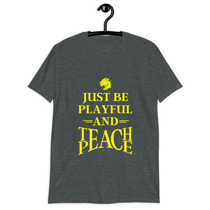 Playful Teach Peace - Yellow (Unisex) T-Shirt