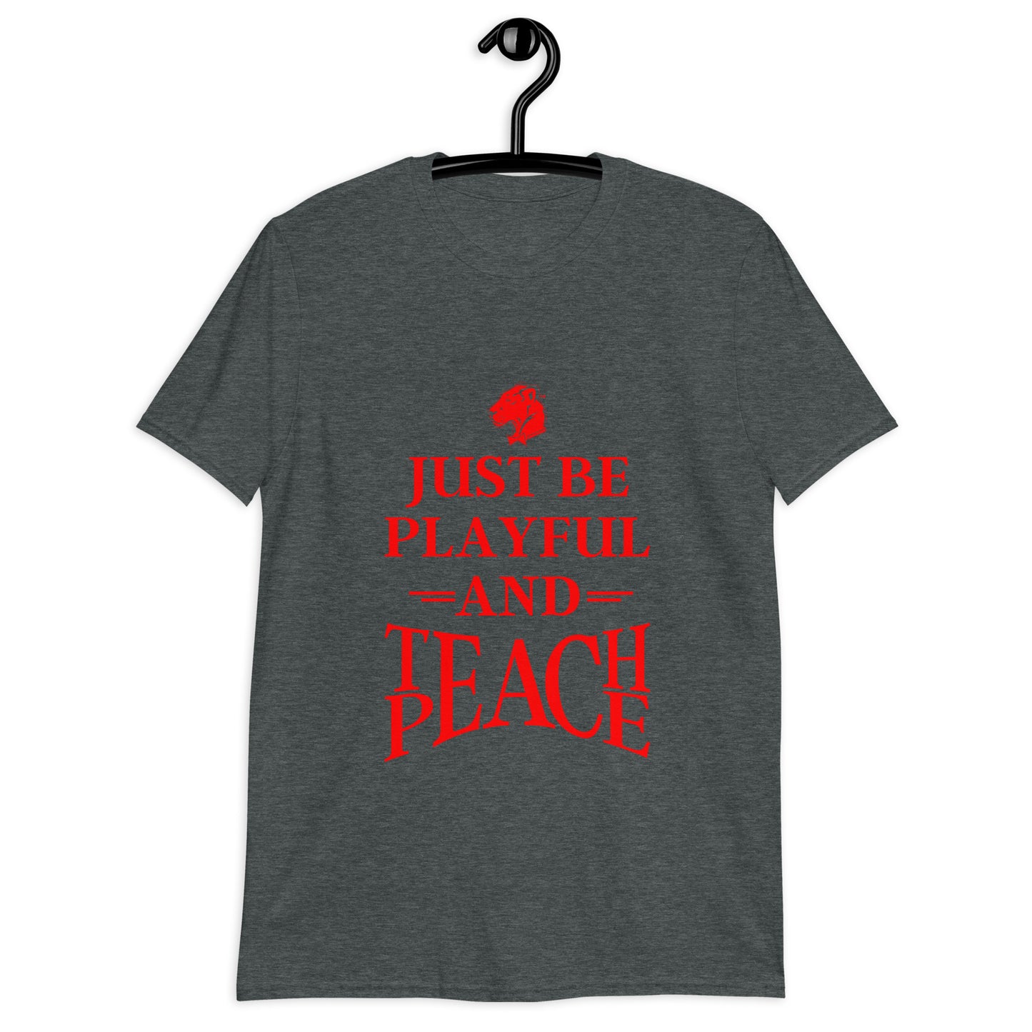 Playful Teach Peace - Red (Unisex) T-Shirt