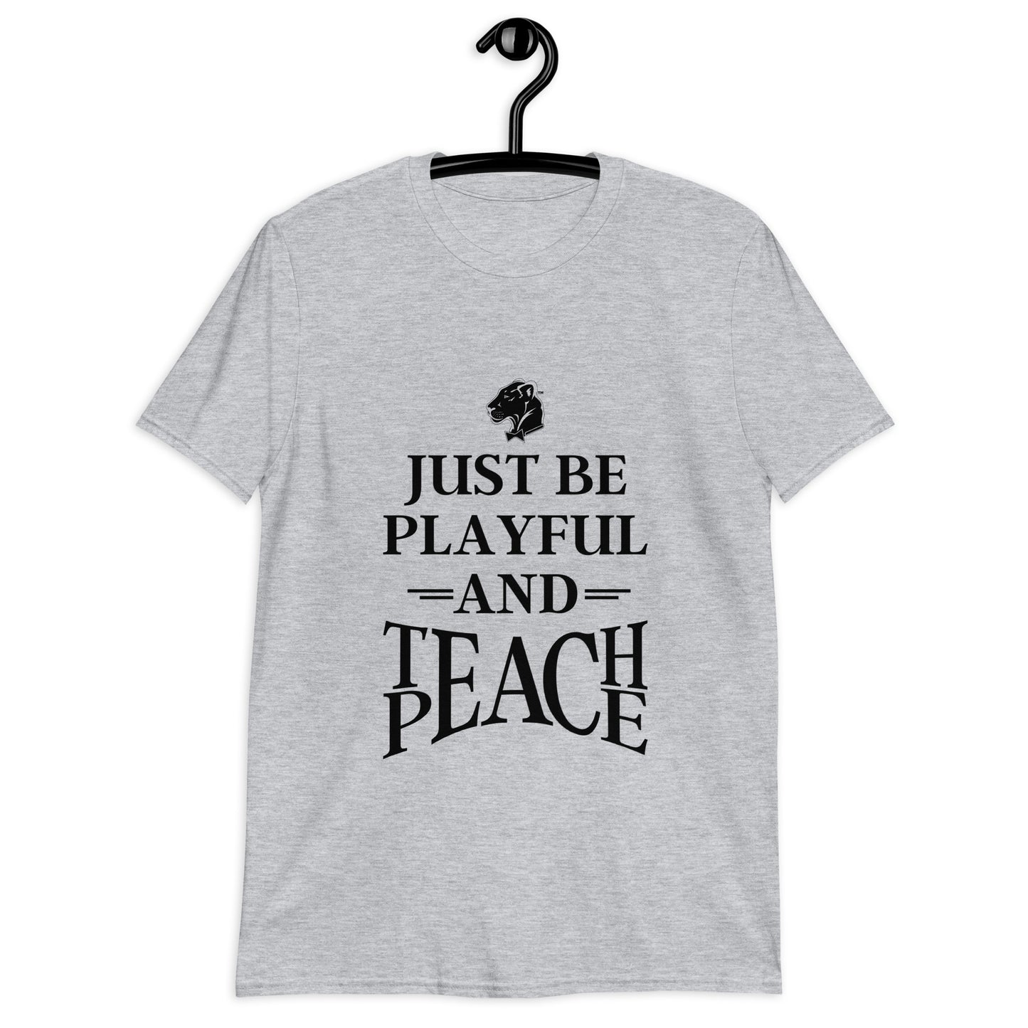Playful Teach Peace - Black (Unisex) Tee
