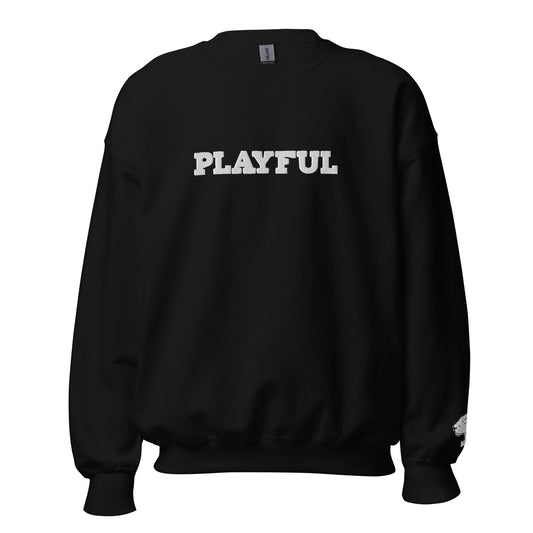 Playful Embroidered (Unisex) Sweatshirt
