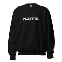 Playful Embroidered (Unisex) Sweatshirt