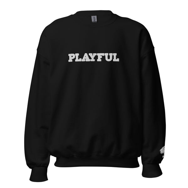 Playful Embroidered (Unisex) Sweatshirt
