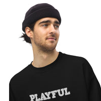 Playful Embroidered (Unisex) Sweatshirt