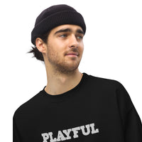 Playful Embroidered (Unisex) Sweatshirt