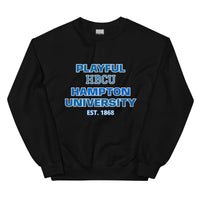Playful Hampton University (Unisex) Sweatshirt
