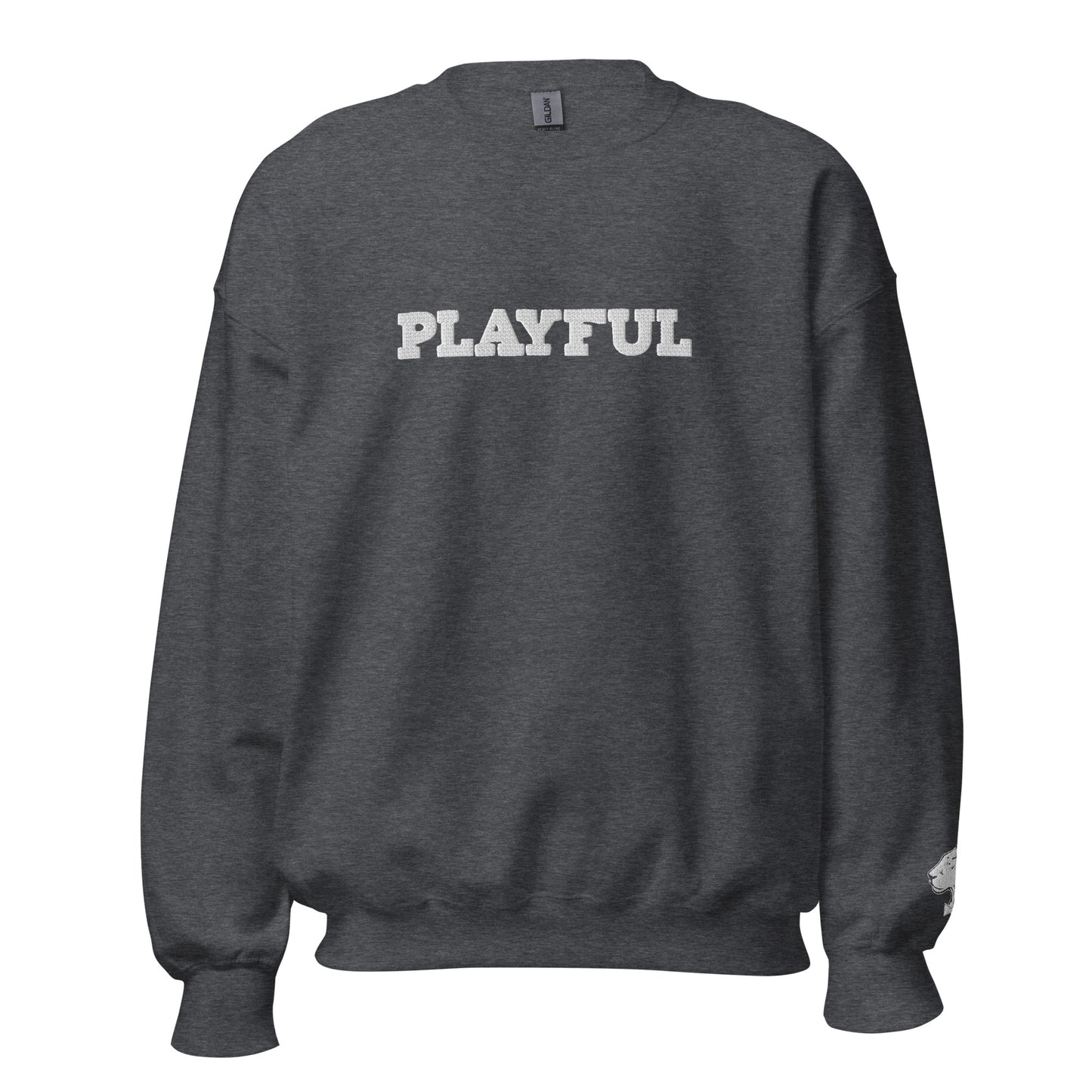 Playful Embroidered (Unisex) Sweatshirt