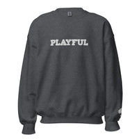 Playful Embroidered (Unisex) Sweatshirt
